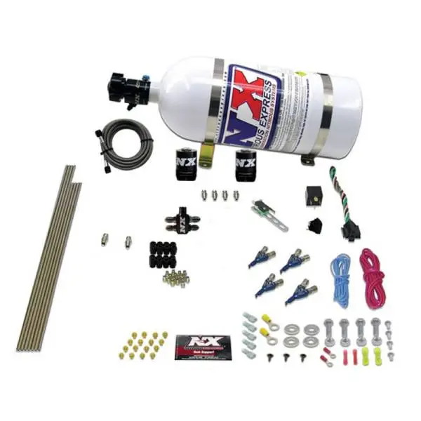 Nitrous Express 4 Cyl Gas Nitrous Kit (100-250HP) w/10lb Bottle image 2