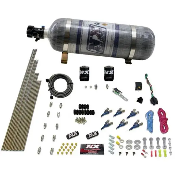 Nitrous Express 6 Cyl Gas Nitrous Kit (150-375HP) w/Composite Bottle image 2