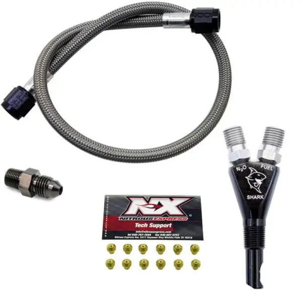 Nitrous Express Shark SHO 400 HP EFI Nozzle w/2ft SHO Hose image 2