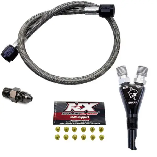 Nitrous Express Shark SHO 400 HP EFI Nozzle w/2ft SHO Hose image 3
