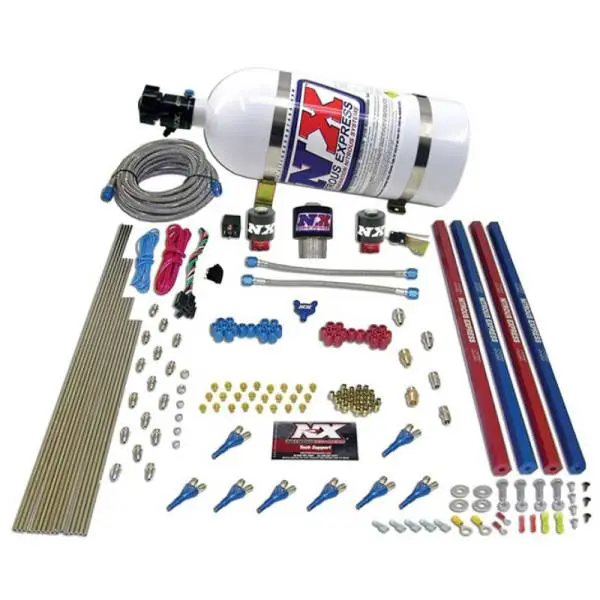 Nitrous Express Pro-Shk/Gas Nitrous Kit (200-600HP) w/Rails and 10lb Bottle image 3
