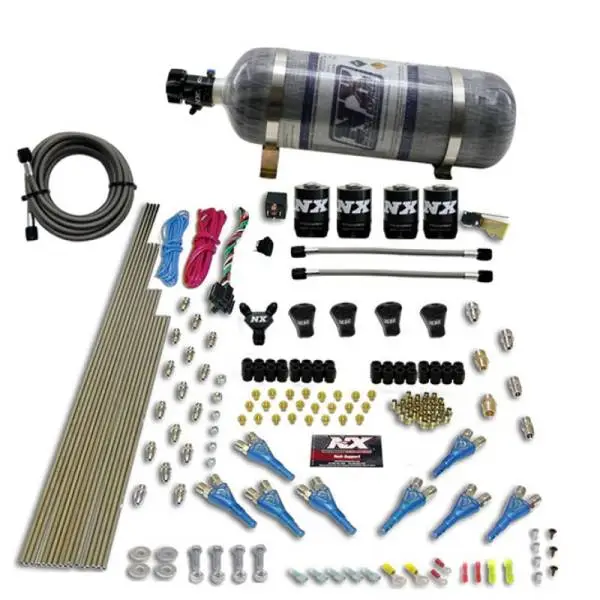 Nitrous Express Pro-Shk/Gas 4 Solenoids Nitrous Kit (250-650HP) w/Composite Bottle thumbnail 3