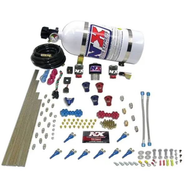 Nitrous Express Pro-Shk/Gas 2 Fuel 1 Supershark Solenoid Nitrous Kit (200-600HP) w/10lb Bottle thumbnail 3
