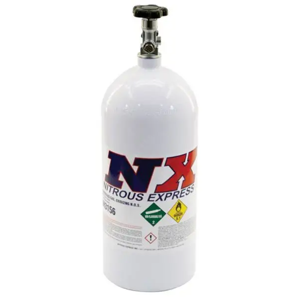 Nitrous Express 10lb Bottle w/Mainline Valve (6.89 Dia x 20.19 Tall) thumbnail 2