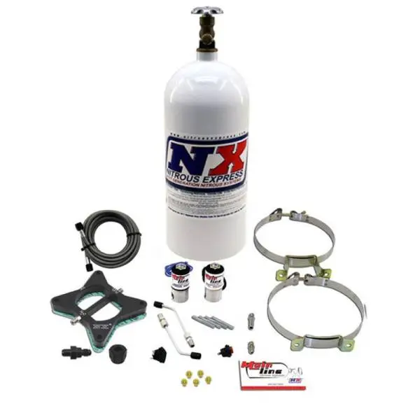 Nitrous Express 96-04 Ford Mustang GT 4.6L 2 Valve Mainline EFI Nitrous Kit w/10lb Bottle thumbnail 2