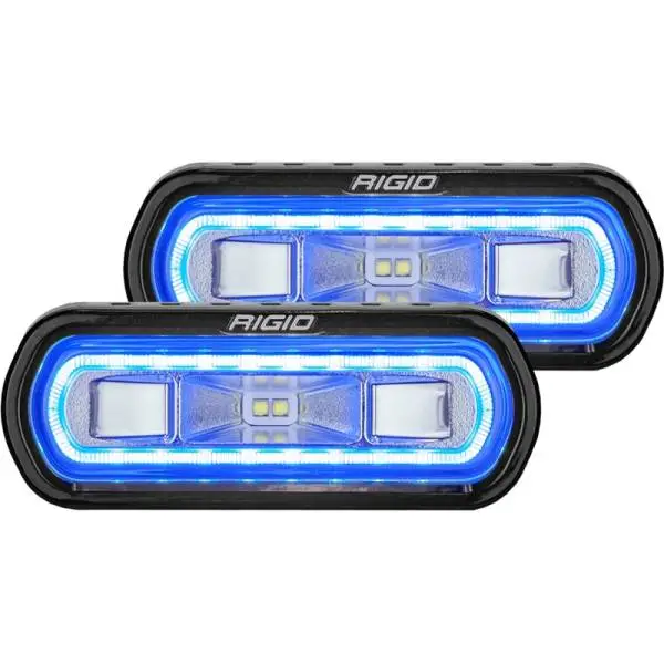 Rigid Industries SR-L Series Surface Mount LED Spreader Pair w/ Blue Halo - Universal thumbnail 2