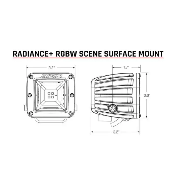 Rigid Industries Radiance+ Scene RGBW Surface Mount - Pair thumbnail 12