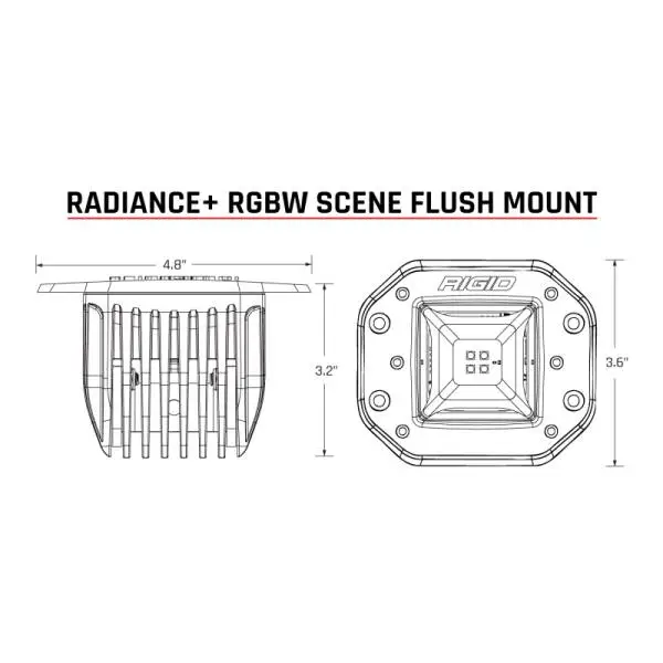 Rigid Industries Radiance+ Scene RGBW Flush Mount - Pair thumbnail 17