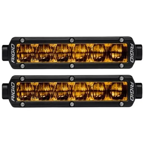 Rigid Industries 6in SR-Series Pro Dot / SAE Fog Lights (Pair) - Selective Yellow thumbnail 2