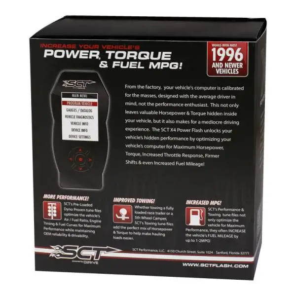 SCT Ford Cars & Trucks (Gas & Diesel) X4 Power Flash Programmer EO Certified thumbnail 14