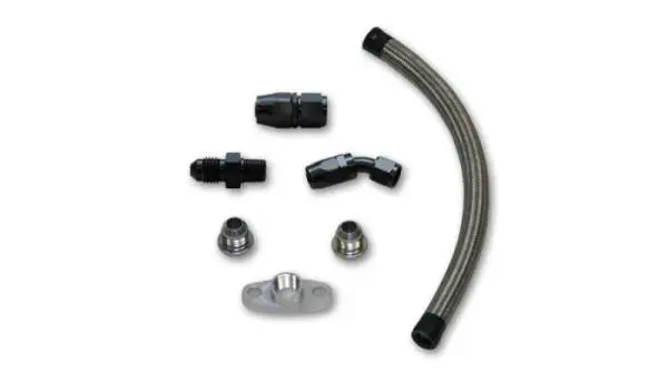 Vibrant Univ Top Mount Oil Drain Kit incl 20in Teflon lined S.S. hose Fitting thumbnail 2