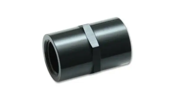 Vibrant 3/8in NPT Female Pipe Coupler Fitting - Aluminum image 2