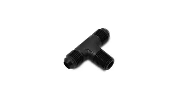 Vibrant -4AN x 1/8in NPT Flare to Pipe Tee Adapter Fitting - Aluminum image 3