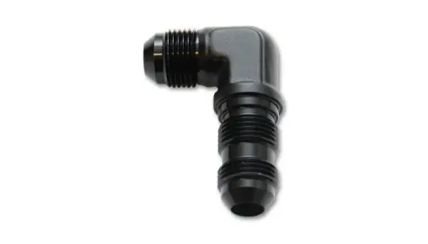 Vibrant -4AN Bulkhead Adapter 90 Degree Elbow Fitting - Anodized Black Only image 2