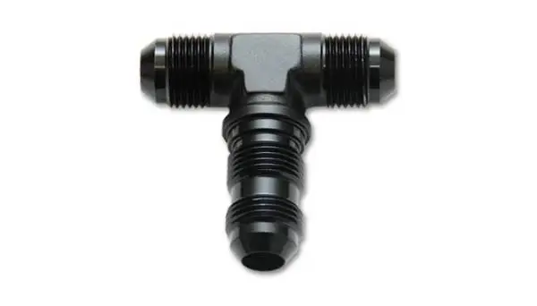 Vibrant -10AN Bulkhead Adapter Tee Fitting - Anodized Black Only image 4