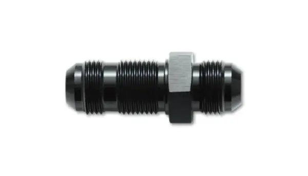 Vibrant -4AN Flare Straight Bulkhead Adapter Fitting - Aluminum thumbnail 2