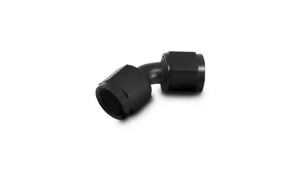 Vibrant -6AN X -6AN Female Flare Swivel 45 Deg Fitting ( AN To AN ) -Anodized Black Only image 3