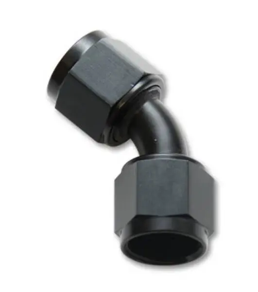 Vibrant -20AN X -20AN Female Flare Swivel 45 Deg Fitting (AN To AN) -Anodized Black Only image 3