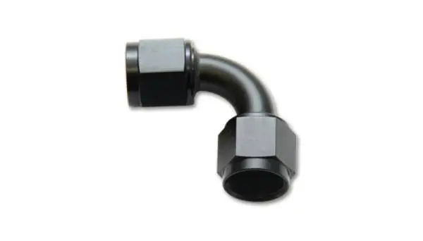 Vibrant -10AN Female 90 Degree Union Adapter (AN to AN) - Anodized Black Only image 2