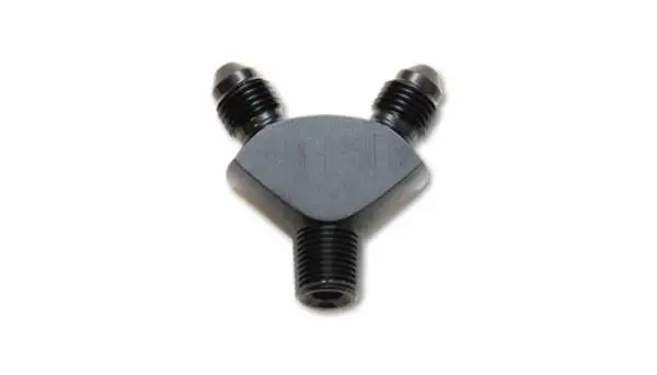 Vibrant -3AN x -3AN x 1/8in NPT Y-Adapter Fitting - Aluminum image 2