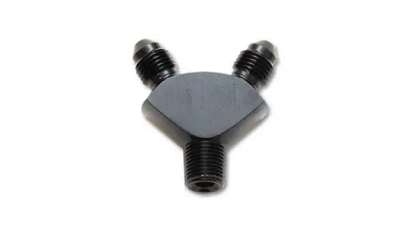 Vibrant -3AN x -3AN x 1/8in NPT Y-Adapter Fitting - Aluminum image 4