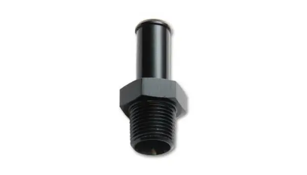 Vibrant 3/8in NPT to 1/2in Barb Straight Fitting - Aluminum image 4
