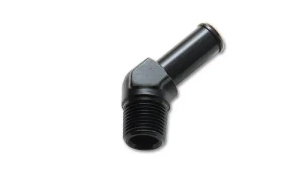 Vibrant 1/4 NPT to 3/8in Barb Straight Fitting 45 Deg Adapter - Aluminum image 4