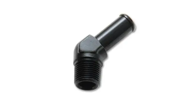 Vibrant 3/8 NPT to 1/2in Barb Straight Fitting 90 Deg Adapter - Aluminum image 5