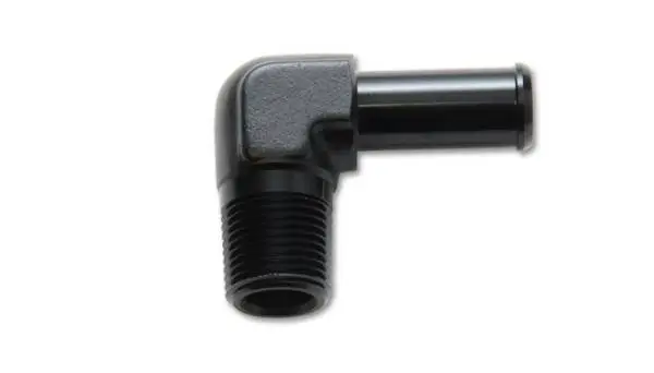 Vibrant 3/4 NPT to 3/4in Barb Straight Fitting 90 Deg Adapter - Aluminum image 4