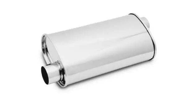 Vibrant StreetPower Oval Muffler 5in x 9in x 15in - 2.25in inlet/outlet (Offset-Offset Same Side) thumbnail 2