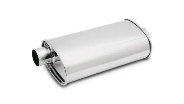 Vibrant StreetPower Oval Muffler 3.50in Inlet/Outlet (Offset-Center) thumbnail 2