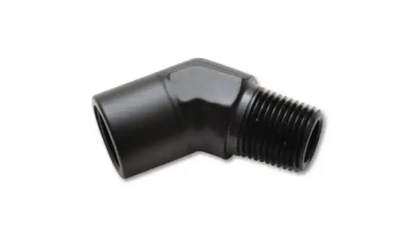 Vibrant 1/8in NPT Female to Male 45 Degree Pipe Adapter Fitting image 2