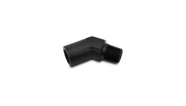 Vibrant 1/4in NPT Female to Male 45 Degree Pipe Adapter Fitting image 3