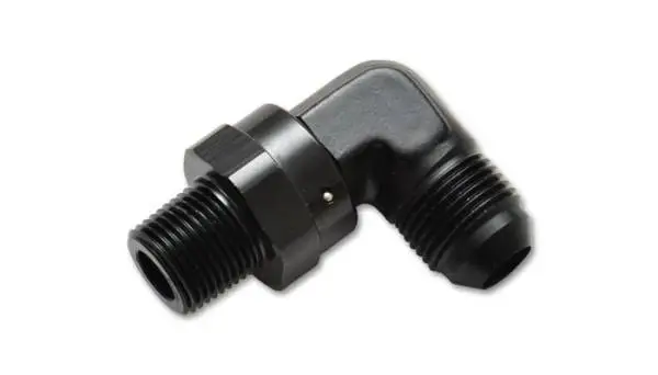 Vibrant -12AN to 3/4in NPT Male Swivel 90 Degree Adapter Fitting image 4