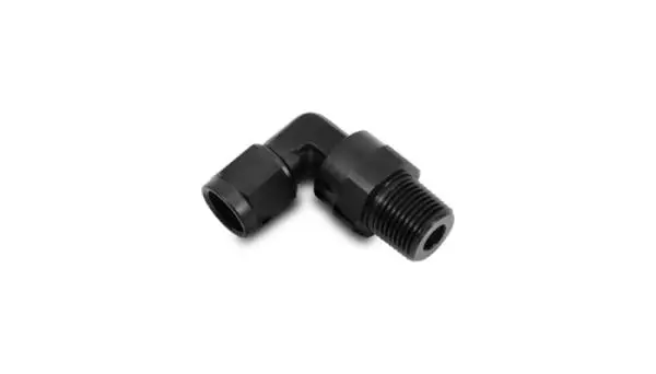Vibrant -4AN to 1/8in NPT Female Swivel 90 Degree Adapter Fitting thumbnail 3