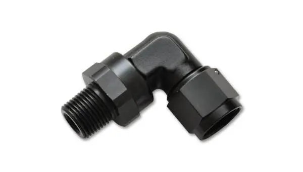 Vibrant -8AN to 3/8in NPT Female Swivel 90 Degree Adapter Fitting image 4
