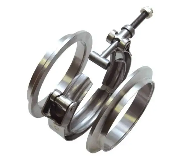 Vibrant AL V-B Flange Assembly for 2in OD Tubing incl 2 AL V-b flanges 1 SS V-B Clamp 1 Viton O-Ring thumbnail 4