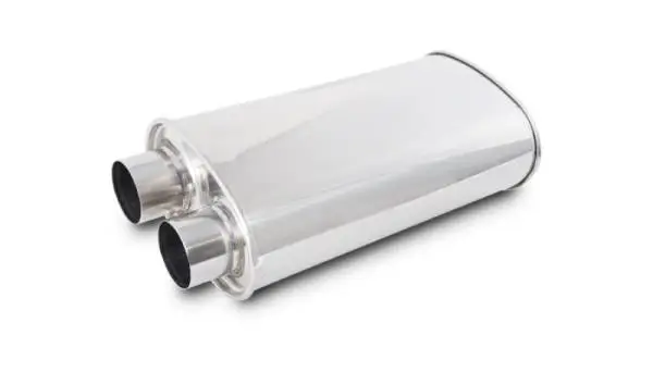 Vibrant Streetpower Oval Muffler 2.50in Inlet/Outlet (Same side) thumbnail 2
