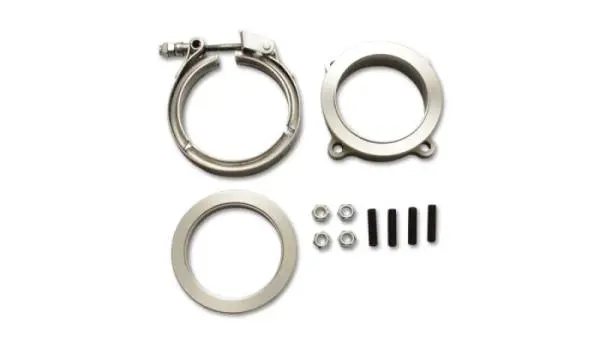 Vibrant GT Series Turbo Adapter 3in 4 Bolt to 3in V-Band Flange w/ V-Band & V-Band Clamp image 2
