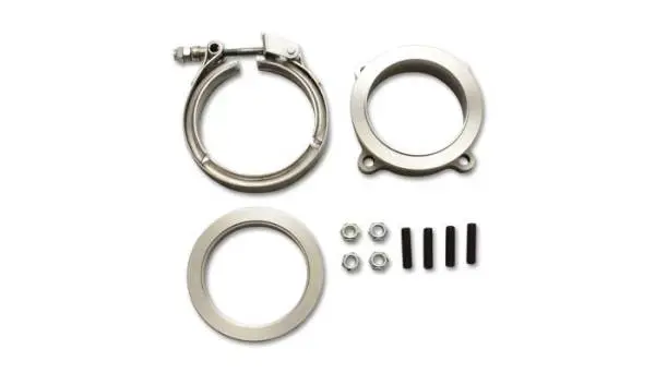 Vibrant GT Series Turbo Adapter 3in 4 Bolt to 3in V-Band Flange w/ V-Band & V-Band Clamp image 4