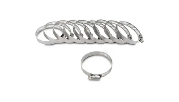 Vibrant S.S. Worm Gear Clamps Pack of 10 - Clamping Range: 1.30in - 2.16in (33mm - 55mm) image 3