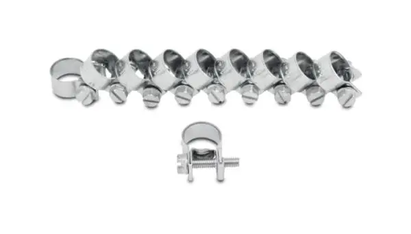 Vibrant Inj Style Mini Hose Clamps 13-15mm clamping range Pack of 10 Zinc Plated Mild Steel image 3