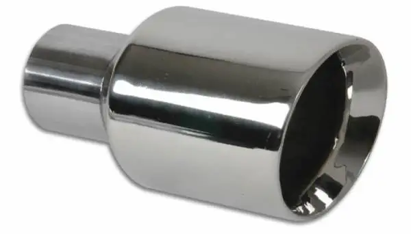Vibrant 3.5in Round SS Exhaust Tip (Double Wall Angle Cut Beveled Outlet) thumbnail 2