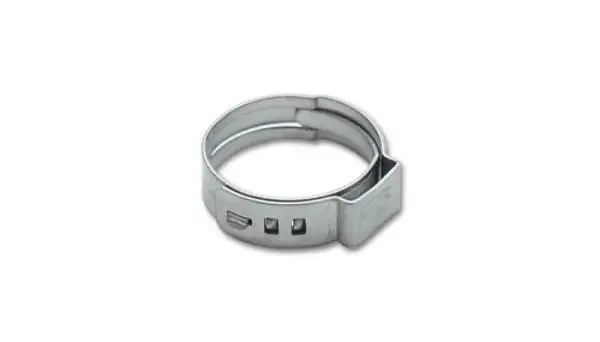 Vibrant One Ear Stepless Pinch Clamps 16.0-19.2mm clamping range (Pack of 10) SS 7mm band width image 2