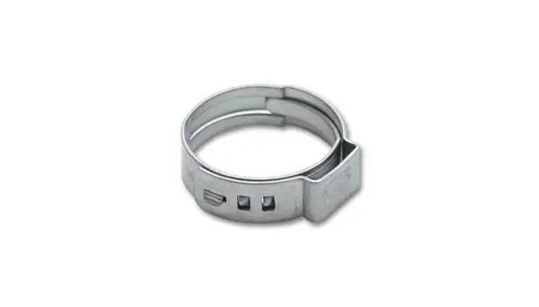 Vibrant One Ear Stepless Pinch Clamps 17.8-21.0mm clamping range (Pack of 10) SS 7mm band width image 4