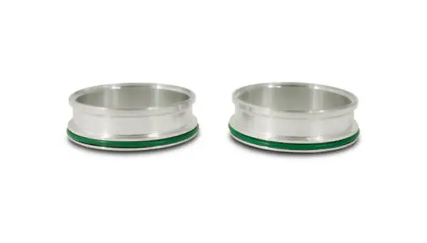 Vibrant Aluminum Weld Ferrules w/ O-Rings for 5in OD Tubing - Sold in Pairs image 3