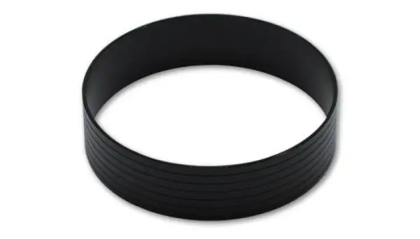 Vibrant HD Aluminum Union Sleeve for 2in OD Tubing - Hard Anodized Black image 2