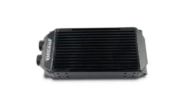 Vibrant Double Pass Oil Cooler Assembly 6in x 10in x 2in