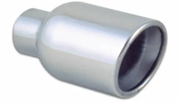 Vibrant 4in Round SS Exhaust Tip (Double Wall Resonated Angle Cut Rolled Edge) thumbnail 2