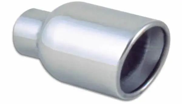 Vibrant 4in Round SS Exhaust Tip (Double Wall Resonated Angle Cut Rolled Edge) thumbnail 4